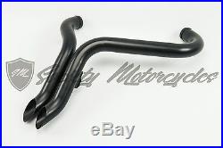 1-3/4 Harley Davidson Drag Pipes 1200 Exhaust 88-15 Stainless BLACK Header HD