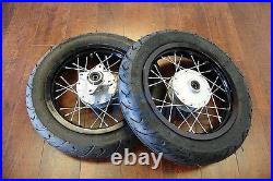 12 DRUM BRAKE FRONT REAR WHEEL SET With MOTARD TIRE for 12MM Axles M WMS02