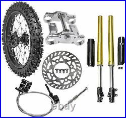 17 Wheel 70/100-17 Tyre + Front Forks Assembly for Dirt Bike Atomik 125cc 140cc