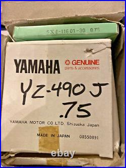 1982-1983 YZ490 3RD O/S (0.75) PISTON KIT, 5X6-11630-31, Genuine Yamaha Parts NOS