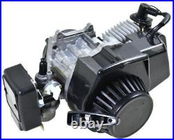 2 Stroke 49cc 47cc Engine Motor Exhaust Mini Pocket Dirt Bike ATV Quad