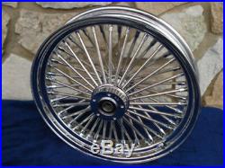 21x3.5 Dna Fat Mammoth 52 Fat Spoke Front Wheel For Harley Touring Bagger 00-07