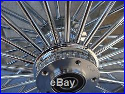 21x3.5 Fat Spoke Dual Disc Front Wheel For Harley Flt Touring Baggers 2000-07