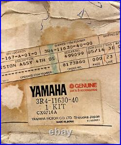 3R4-11630-40,1980 YZ250 4TH O/S(1.00) PISTON KIT, Genuine Yamaha Parts NOS, RP262
