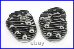 45 WL Flathead 61 High Compression Flat Cylinder Head Set Aluminum Harley WLA