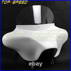 6x9 Detachable Batwing Fairing Speaker Fit Harley Davidson Road King 94-Up White