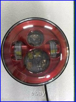 7 INCH RED + 4.5 INCH FOG PROJECTOR DAYMAKER LED LIGHT BULB HEADLIGHT for Harley