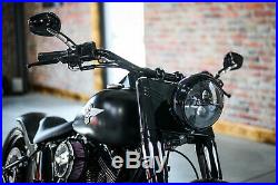 7 LED DAYMAKER für Harley Davidson FAT BOY Softail Heritage Deluxe BLACK