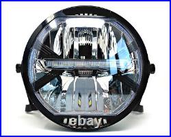 7 Universal Motorbike Headlight LED Front Light Headlamp + Bracket E MARKED