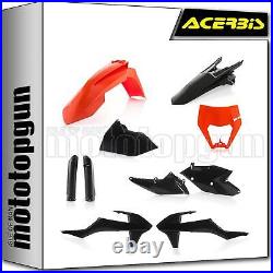 Acerbis Full Plastics Kit Black Orange Ktm Exc 300 Tpi 2018 18 2019 19