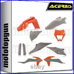 Acerbis Full Plastics Kit Grey Orange Ktm Xc-w 250 Tpi 2020 20 2021 21 2022 22