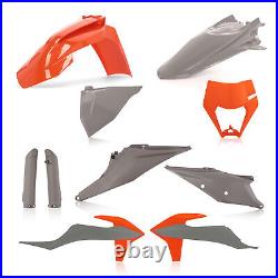 Acerbis Full Plastics Kit Grey Orange Ktm Xc-w 250 Tpi 2020 20 2021 21 2022 22