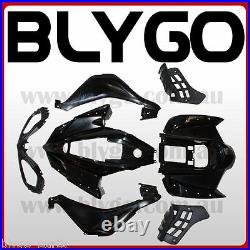 BLACK Plastics Fairing Fenders Cover Guard Kit 250cc Sport Quad Dirt Bike ATV