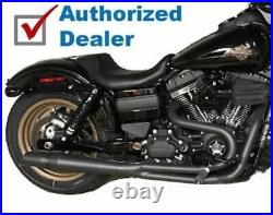 Black Thunderheader 2 into 1 2-1 Exhaust Pipe Header System 06-17 Harley Dyna