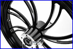 Black Vortex 21 3.5 Billet Front Wheel Rim Harley Touring Custom Dual Disc