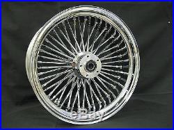 Chrome 16 x 3.5 48 Fat King Spoke Rear Wheel Rim Harley Touring Dyna Softail