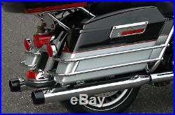 Chrome 3.5 Slip-On Ons Mufflers Exhaust Pipes 1995-2016 Harley Touring Bagger