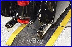 Chrome Slip-on Mufflers Set Exhaust Pipe 1995-2016 Harley Touring Bagger Dresser