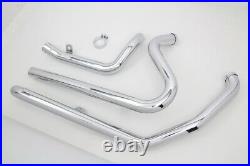 Chrome True Dual Crossover Exhaust Header Pipes Harley Dresser Touring 2010-2016