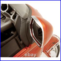 Chrome Visored Mirror Trim For Honda Goldwing GL1800