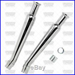 Cocktail Shaker Mufflers Upswept fit 1-1/2 to 1-3/4 Exhaust Pipes chopper