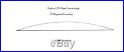 Custom Dynamics black radius license plate frame LED turn signal for Harley