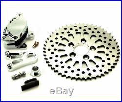 DNA Chrome 51 Tooth Sprockster Brake Caliper Sprocket Sprotor Harley Chopper