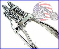 DNA Stock Chrome Wishbone Vintage Springer Front End with Axle Kit Harley Chopper