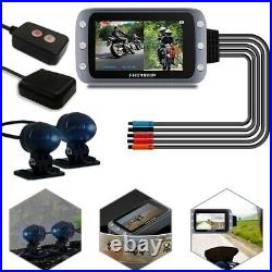 Dash Cam 1080P 1080P 12-24 To 5V 1A 3.0 Inch IPS ABS Plastic Motorcycle