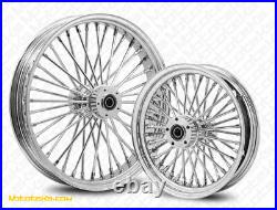 FAT SPOKE WHEEL 21X3.5 & 16X5.5 With CUSH FOR HARLEY TOURING BAGGER 2009 & ABOVE