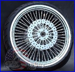Fat Daddy 48 King Spoke 21 X 3.5 Front Wheel Package 120/70-21 Whitewall Tire