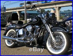 Fat Spoke Wheel 16x3.5 Rear Stainless Spokes USA Built Harley Softail Models