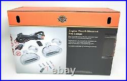 Genuine Harley Davidson ENGINE GUARD MOUNTED FOG LAMP LIGHTS 1-1/4 diameter