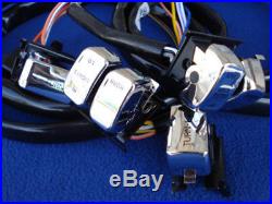 Handlebar Control Kit With Chrome Switches For Your Harley 1996-2006