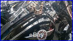 Harley Gas Cap CROWN, handmade brass, custom bike