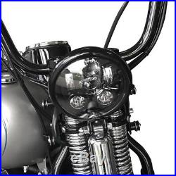 Hauptscheinwerfer Craftride LED 7 Zoll für Harley Davidson schwarz