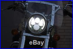 LED Scheinwerfer Abblendlicht Fernlicht Standlicht 7 Zoll für Harley Davidson