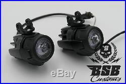 LED Zusatzscheinwerfer + Montagekit für BMW Scheinwerfer GS 1200 1250 schwarz