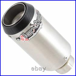 LEXTEK CP1 Stainless Steel Stubby GP Style 51mm Slip On End Can Exhaust Silencer