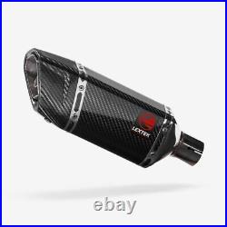 Lextek SP11C Gloss Carbon Fibre Exhaust System for YAMAHA MT-125, YZF R 125 NEW