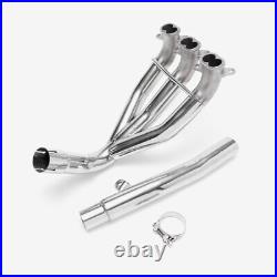 Lextek Stainless Steel Header for Triumph TIGER 1050 2013-2020 Polished Front