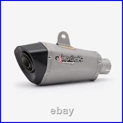 Lextek Stainless Steel XP10 Exhaust Silencer Matt 210mm with Carbon Tip 51mm