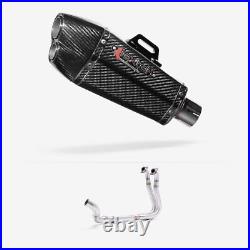 Lextek Stainless Steel XP13C Full Exhaust System for SUZUKI GSX-8R, GSX-8S Black