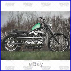 Lowbrow Customs Black Shotgun Exhaust Pipes 1990-2003 Harley Sportster chopper