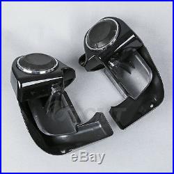 Lower Vented Leg Fairing + 6.5'' Speakers with Grills For Harley Touring 1983-2013
