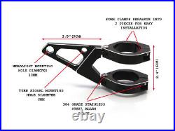 Motorcycle Headlight Brackets 32-33mm Cafe Racer Brat Scrambler HIGH QUALITY