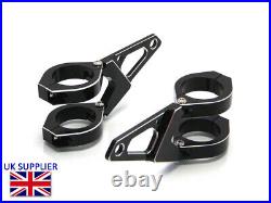 Motorcycle Headlight Brackets 44-45mm Cafe Racer Brat Scrambler HIGH QUALITY