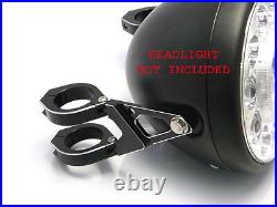 Motorcycle Headlight Brackets 52-53mm Cafe Racer Brat Scrambler HIGH QUALITY