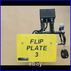 Motorcycle bike license plate flipper hider
