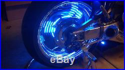 Motorcycle wheel lighting system PUCK system